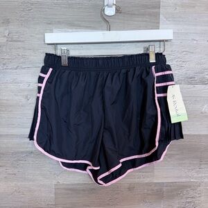 NWT AS Revival Navy & Pink Side Pleated Athletic Shorts - Size Medium